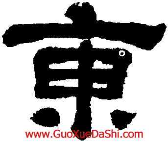 東,瞿中溶,書法字典